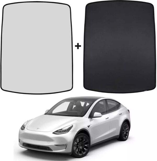 Model Y Car Roof Shading Net Silver Coated Cloth